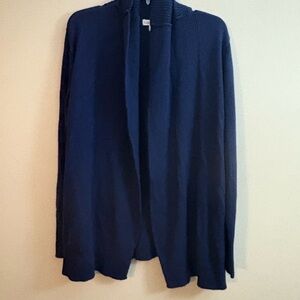 Coldwater Creek Navy Blue Open Front Cardigan Size X-Large
